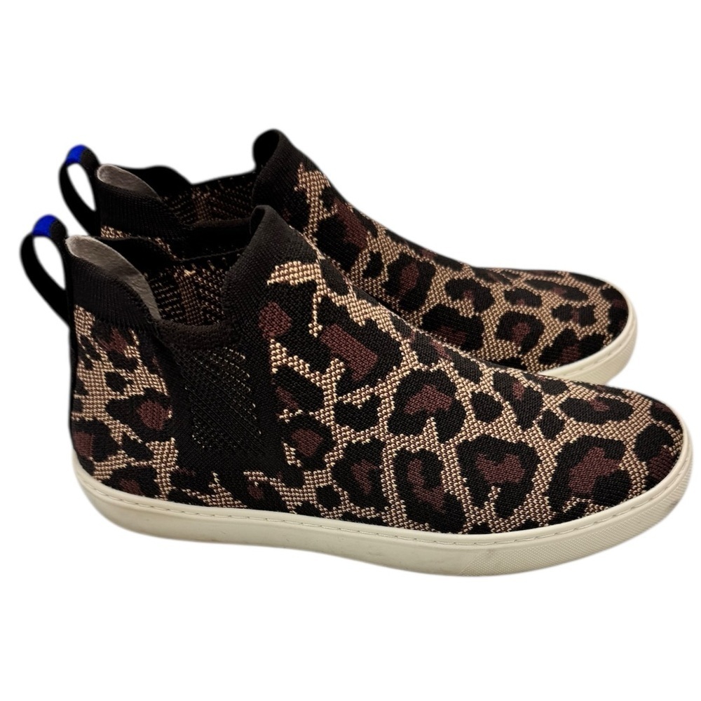 Rothy’s The Chelsea Wildcat Cheetah Slip On Animal Print Shoes Sneakers Size 8 - Picture 10 of 11
